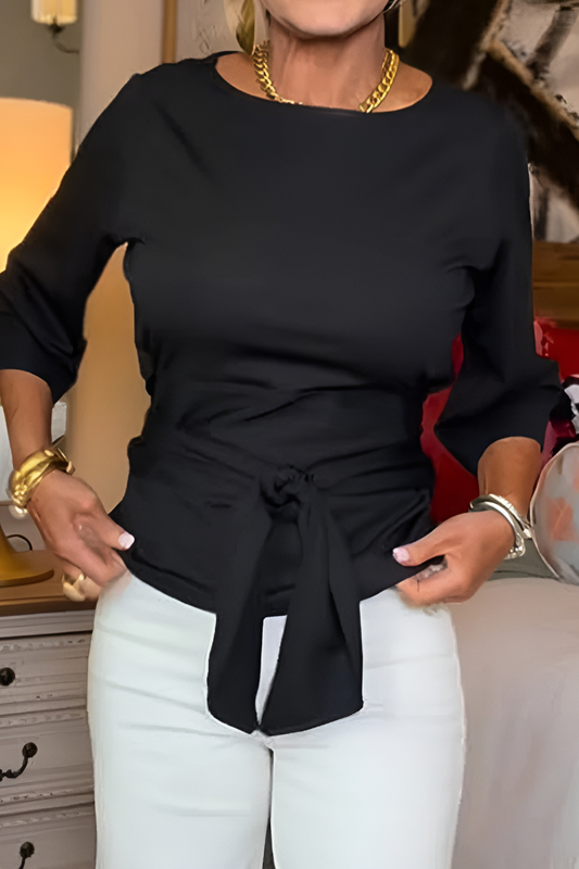 Marta | Top elegante con fiocco in vita