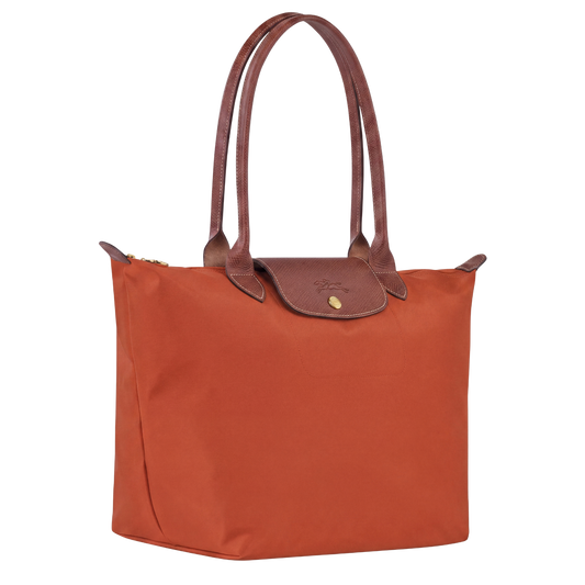 Borsa premium pieghevole in nylon | Rosso mattone