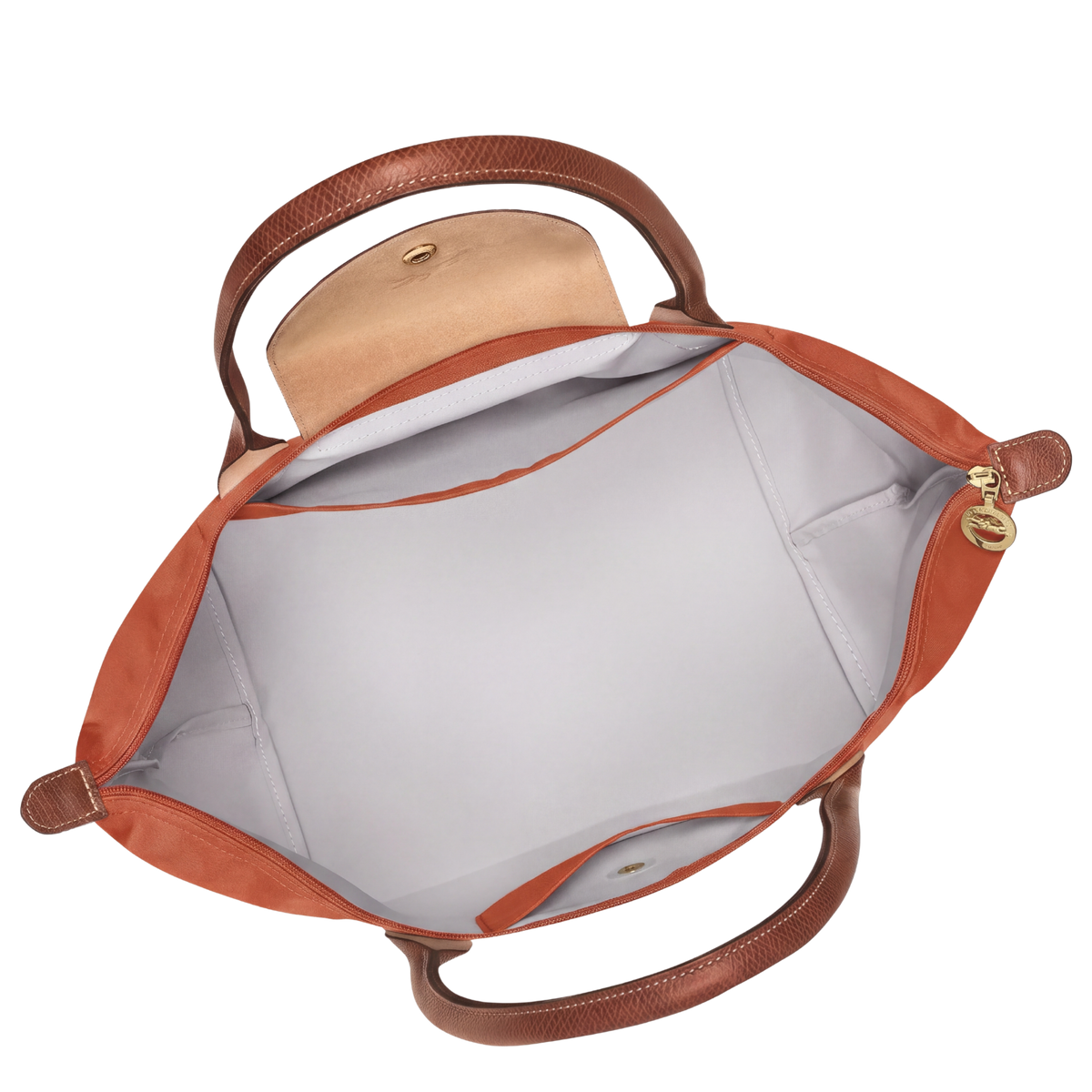 Borsa premium pieghevole in nylon | Rosso mattone
