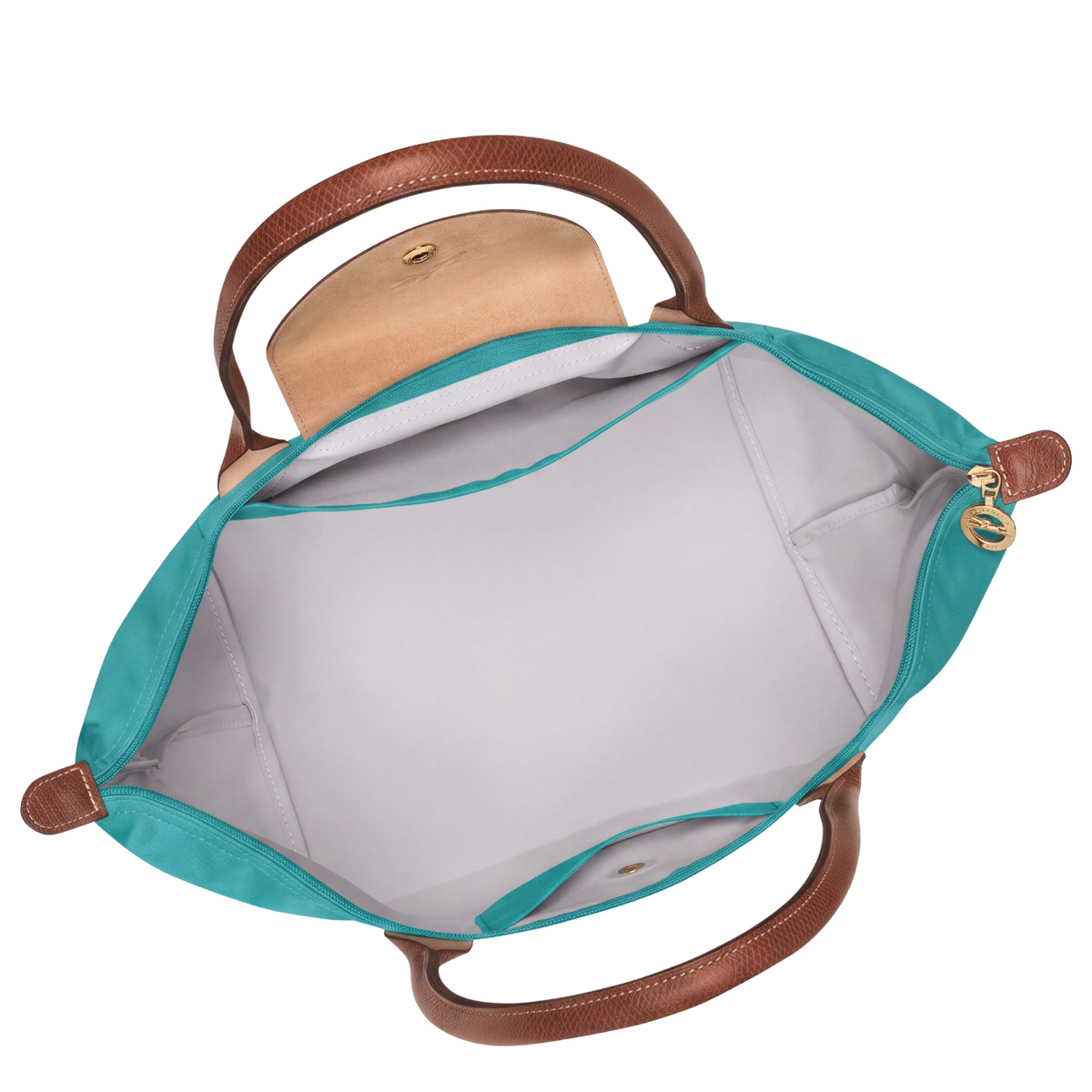 Borsa premium pieghevole in nylon | Turchese