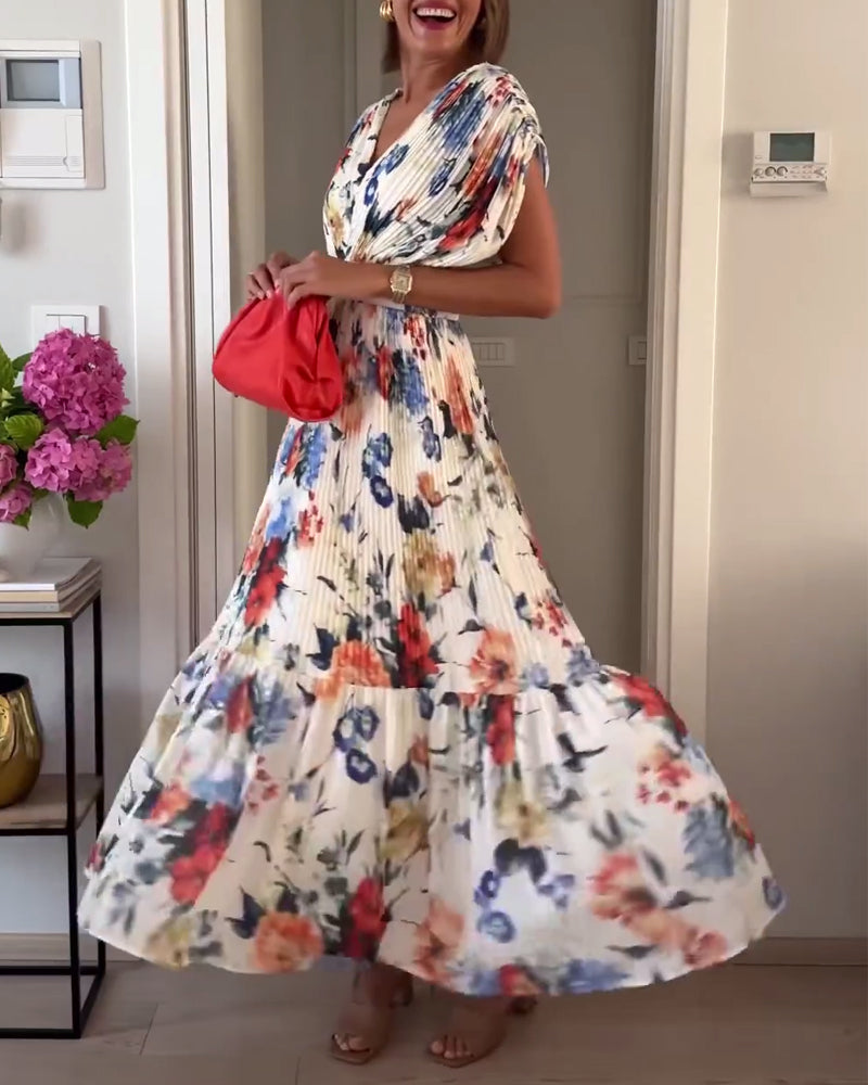 Gaetana | Abito floreale elegante che valorizza la figura