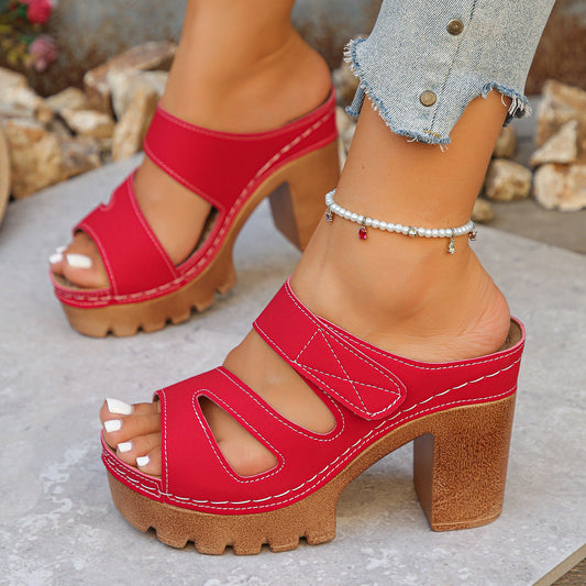 Evelina | Sandali mule con tacco largo