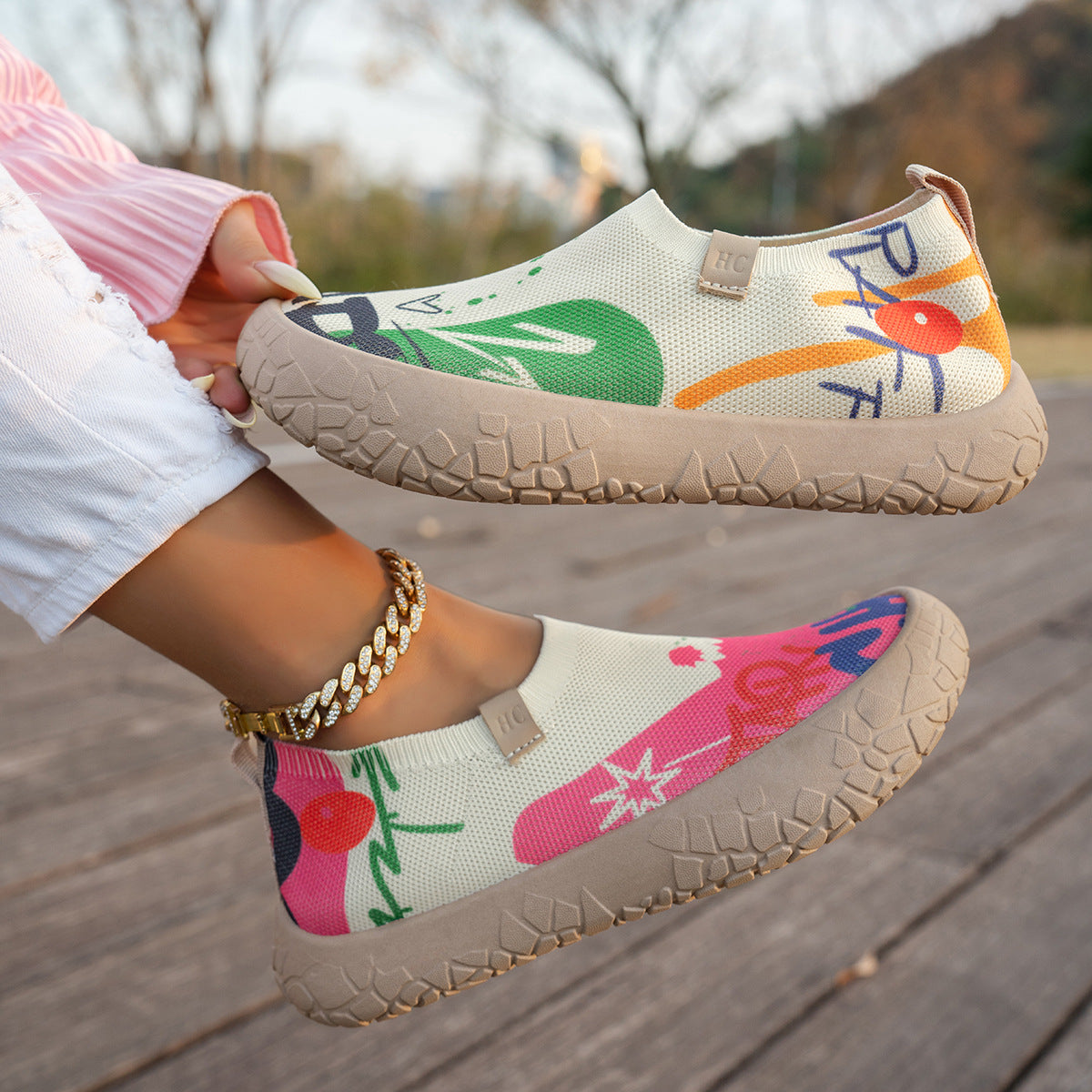 Gloria | Sneakers comode con rialzo interno