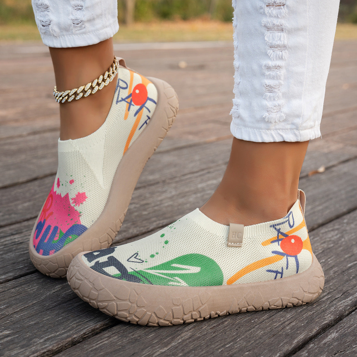 Gloria | Sneakers comode con rialzo interno
