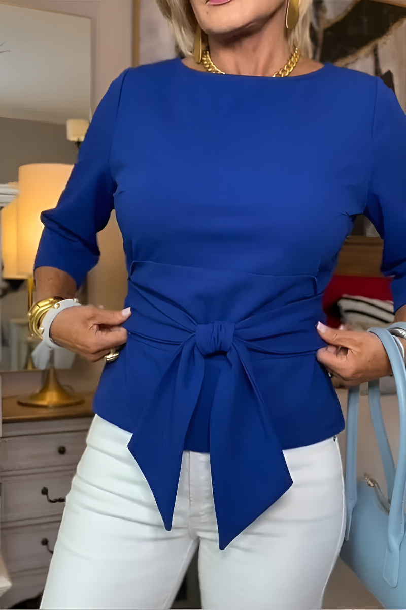 Marta | Top elegante con fiocco in vita