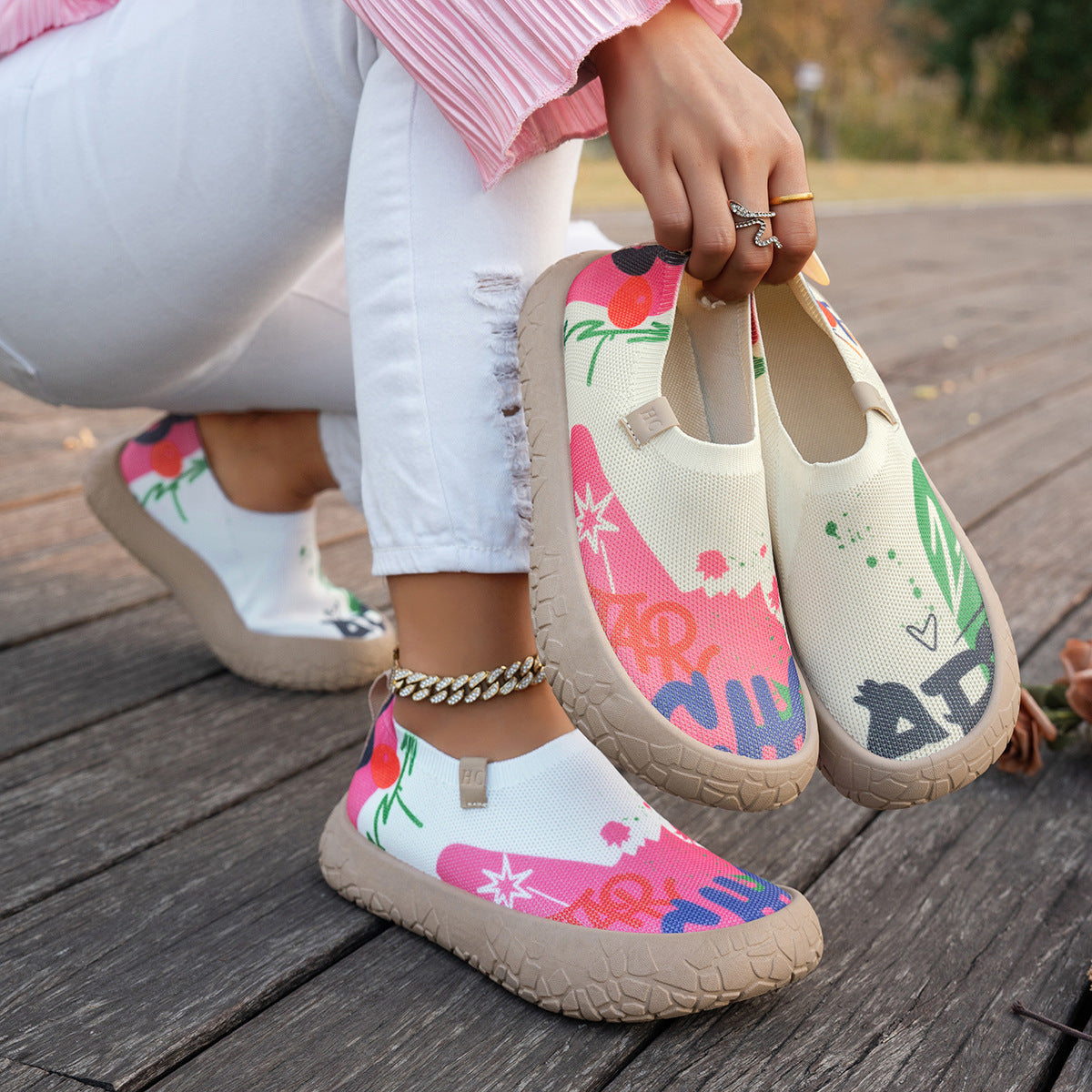 Gloria | Sneakers comode con rialzo interno