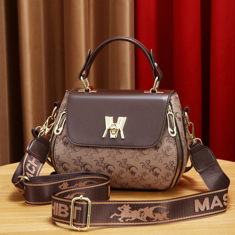Claudia | Borsa classica stampata convertibile a spalla e a tracolla