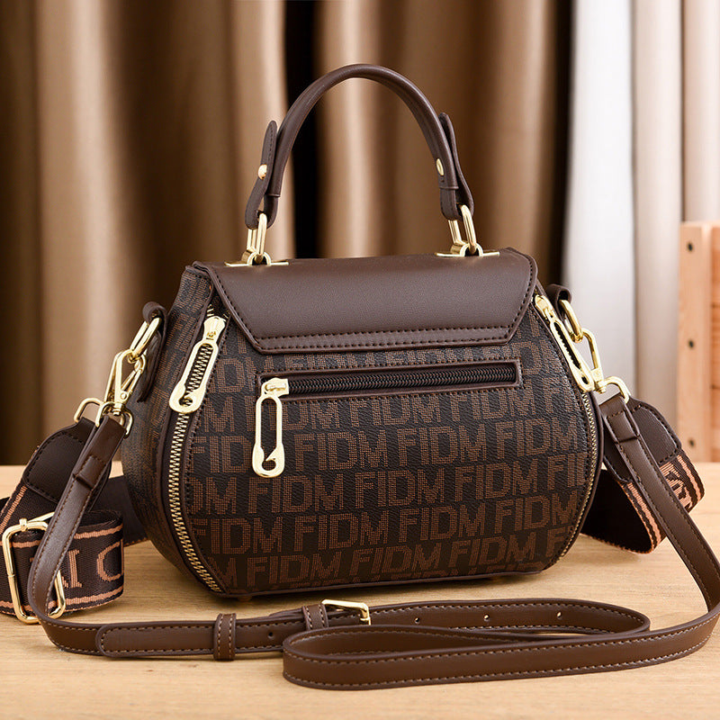 Claudia | Borsa classica stampata convertibile a spalla e a tracolla