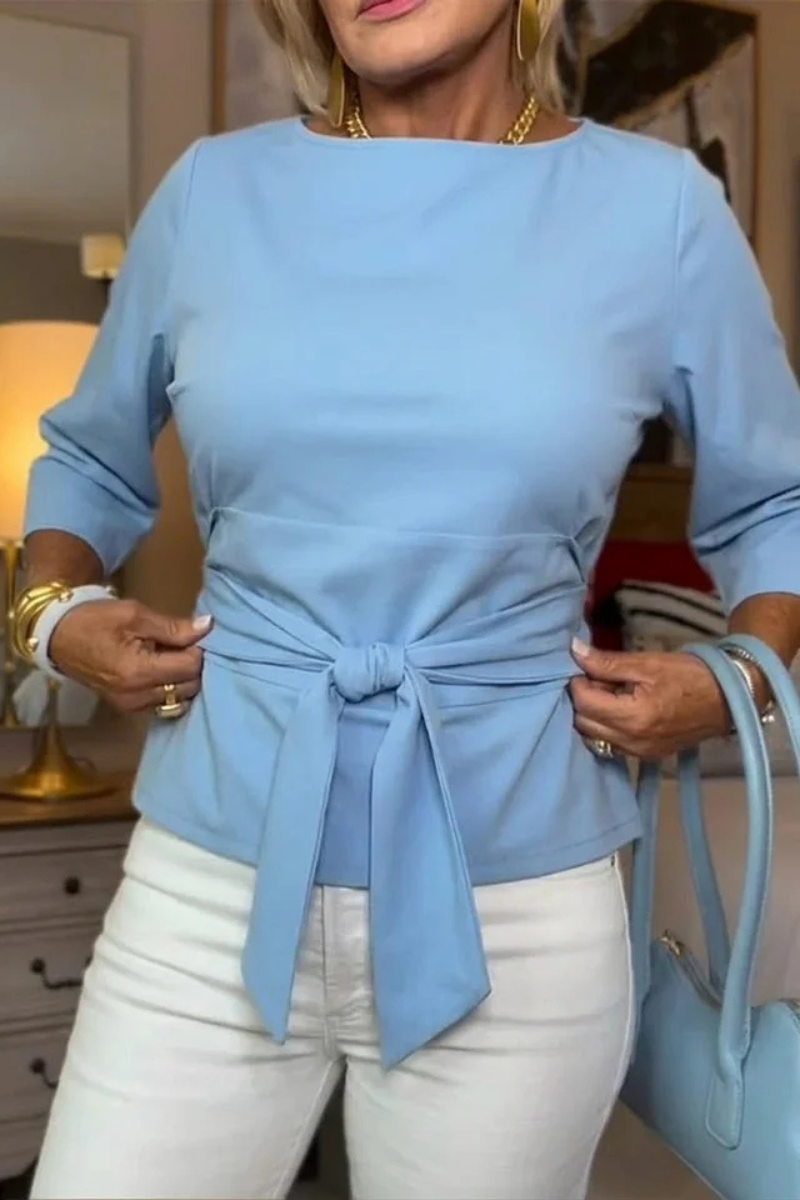 Marta | Top elegante con fiocco in vita