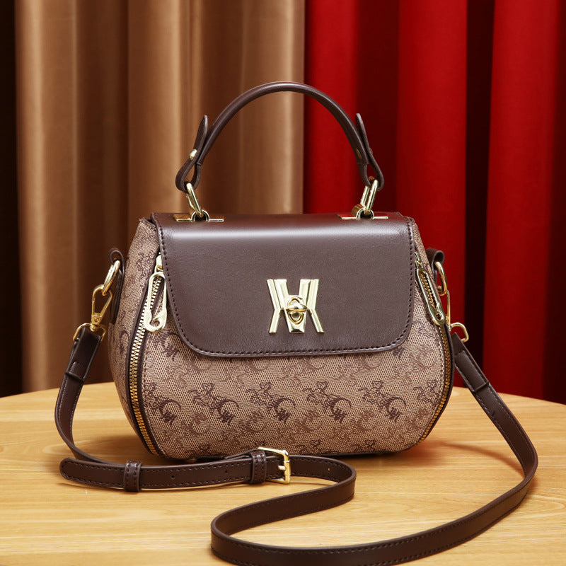 Claudia | Borsa classica stampata convertibile a spalla e a tracolla