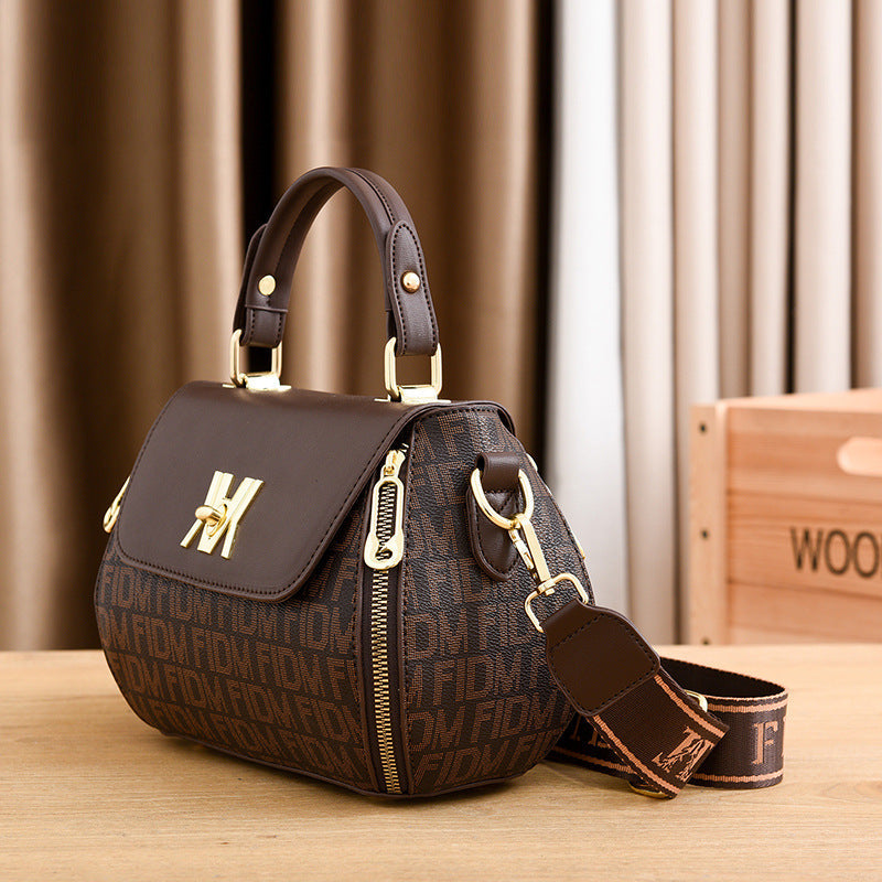 Claudia | Borsa classica stampata convertibile a spalla e a tracolla