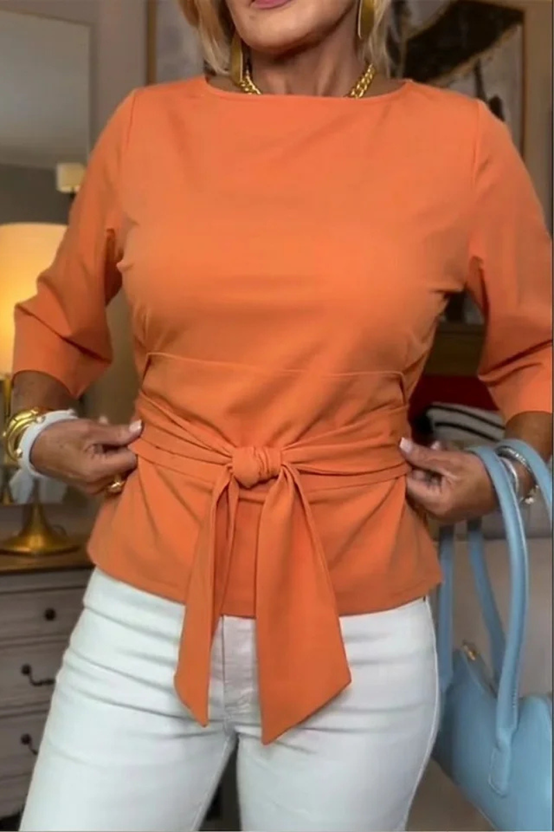 Marta | Top elegante con fiocco in vita