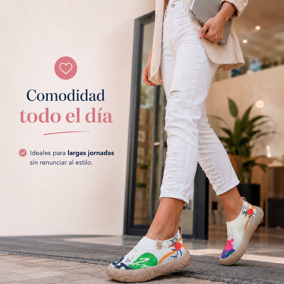 Gloria | Sneakers comode con rialzo interno