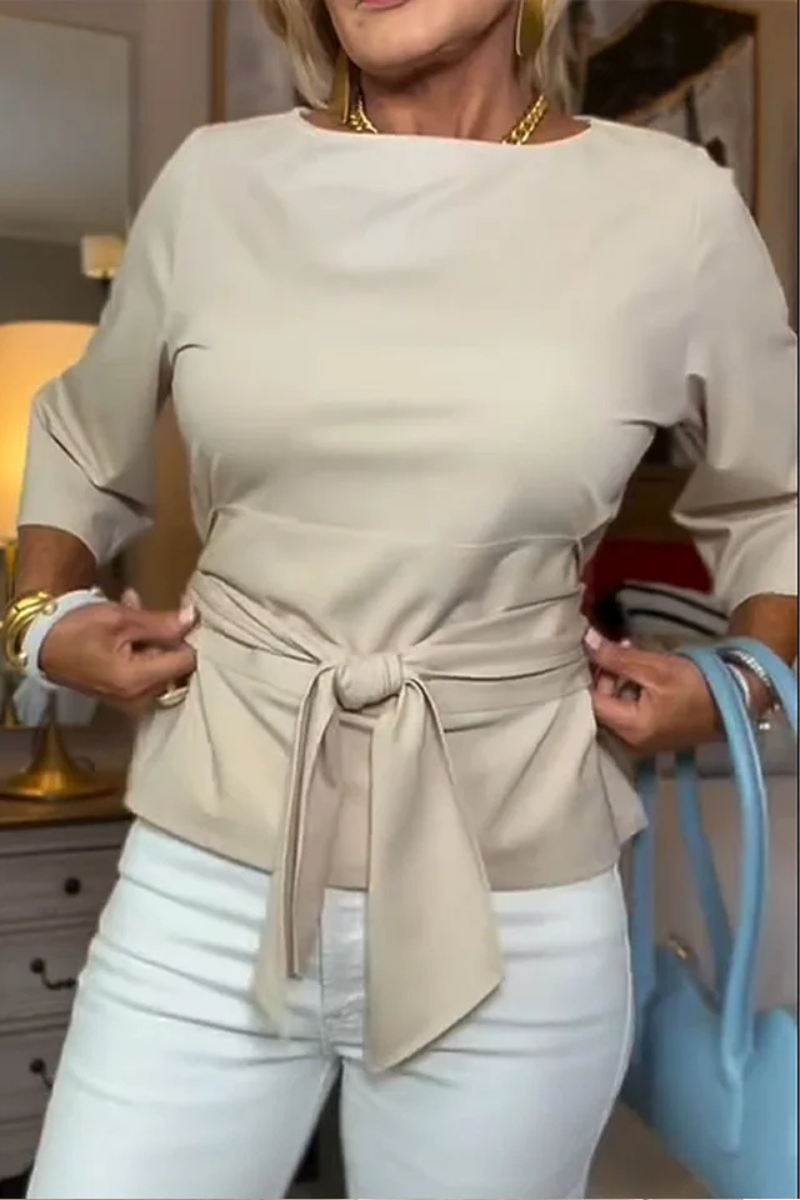 Marta | Top elegante con fiocco in vita