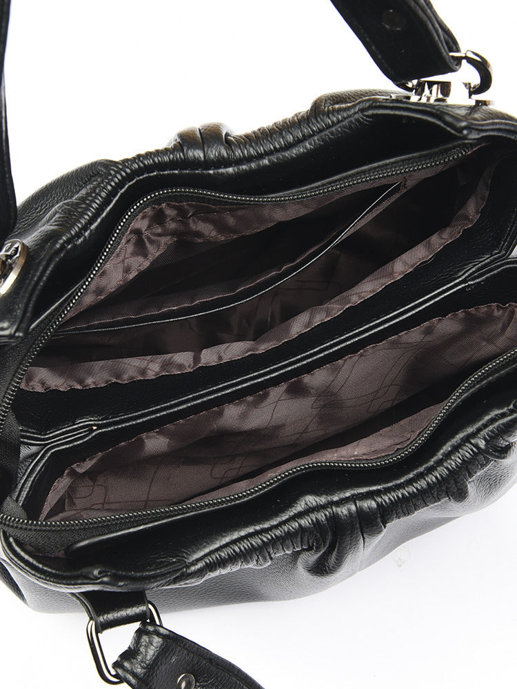 Carla | Borsa tote 3 in 1 in vera pelle, a mano, a spalla e a tracolla