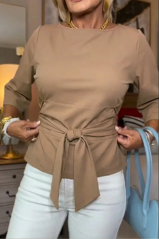 Marta | Top elegante con fiocco in vita