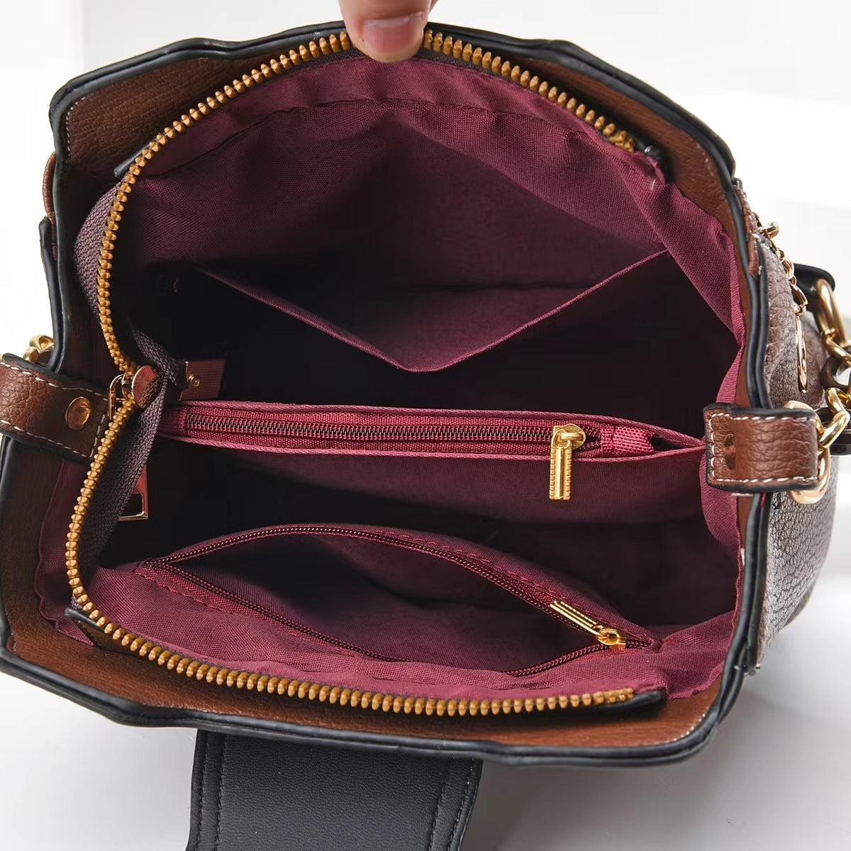 Marta | Borsa minimalista convertibile a spalla e a tracolla con manico superiore