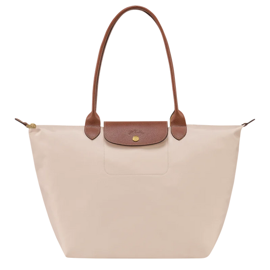 Borsa premium pieghevole in nylon | Bianco osso
