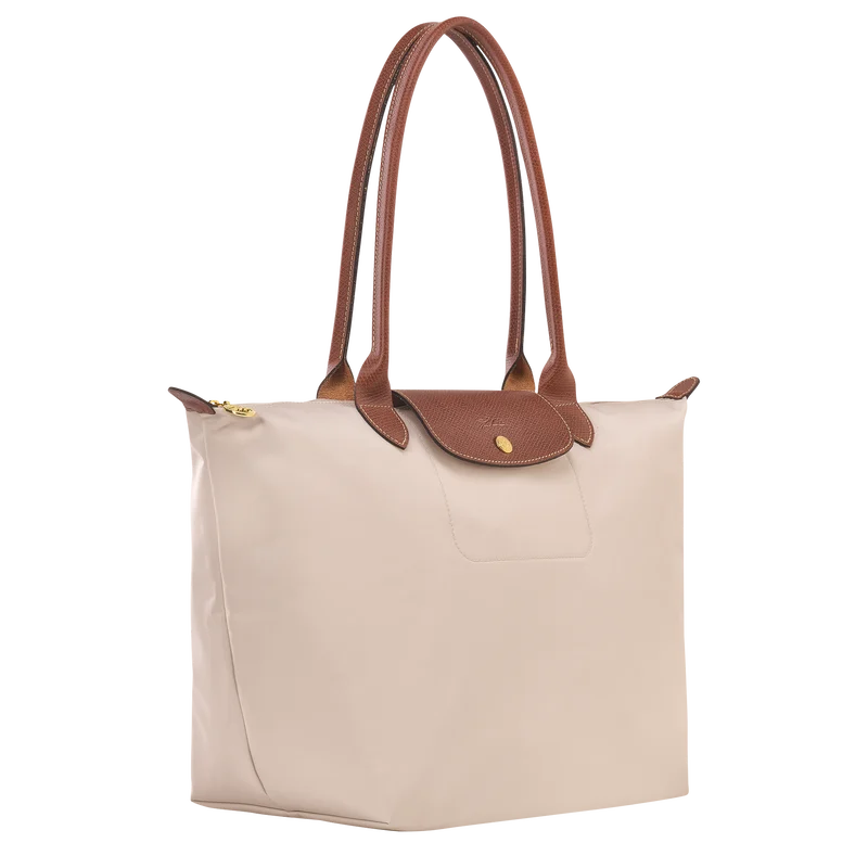 Borsa premium pieghevole in nylon | Bianco osso