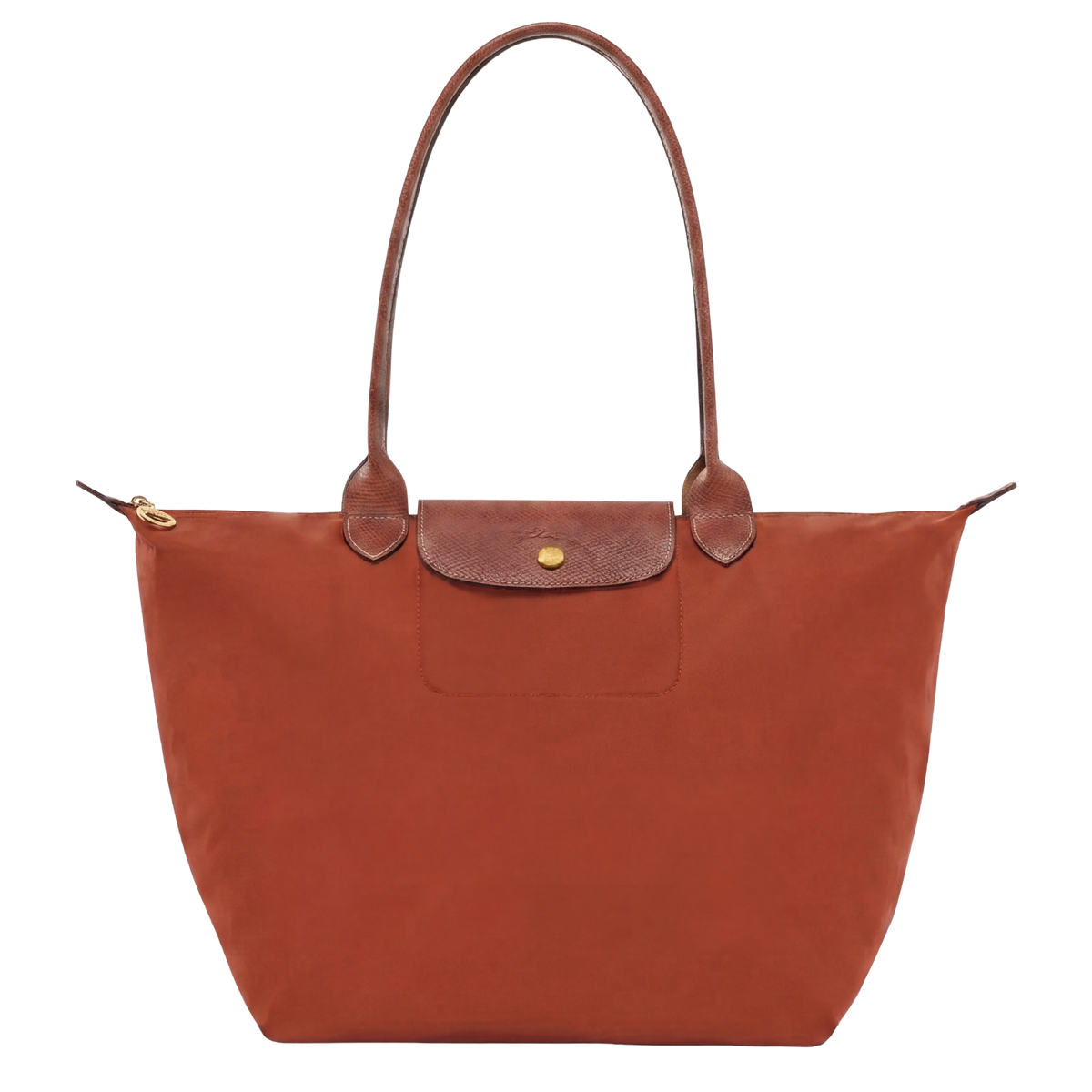 Borsa premium pieghevole in nylon | Rosso mattone