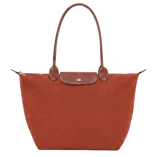 Borsa premium pieghevole in nylon | Rosso mattone