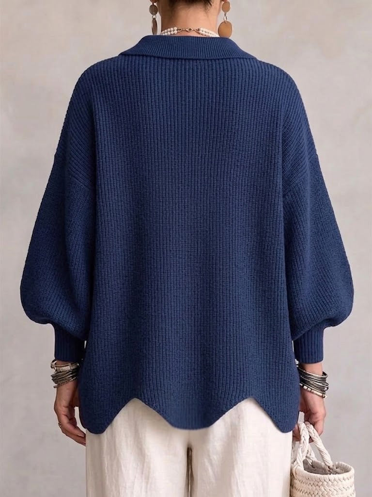 Caterina | Cardigan dalla vestibilità ampia con colletto e bottoni