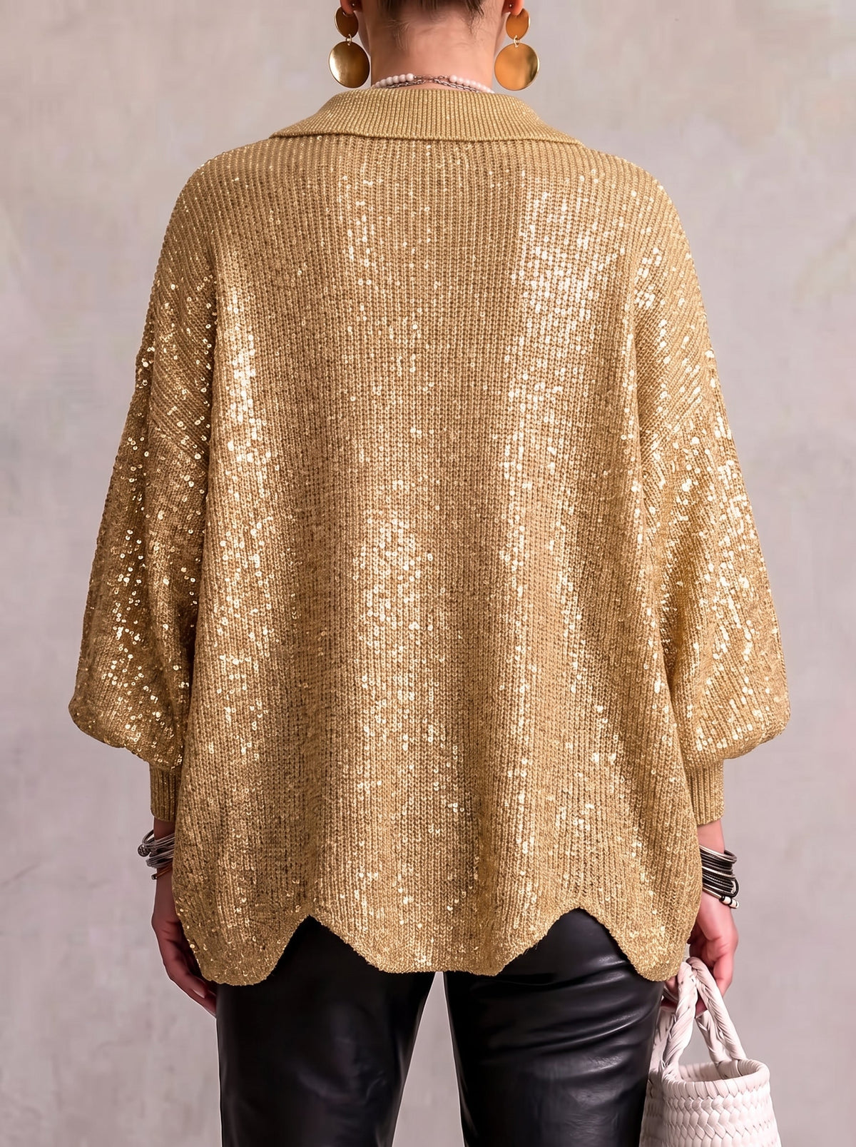 Caterina | Cardigan dalla vestibilità ampia con colletto e bottoni